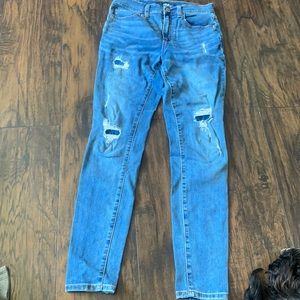 High rise medium wash Aeropostale skinny jeans